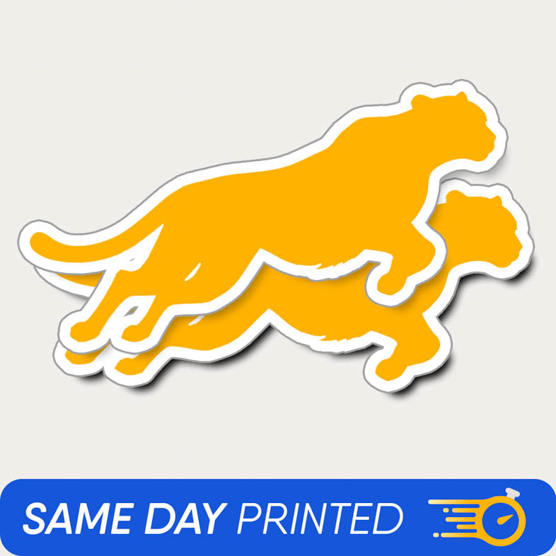 Same day stickers - cheetah fast printing